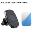 Magnetic car phone holder with zinc alloy plating and silicone pad, sizes 42x56x60mm and 42x56x57mm