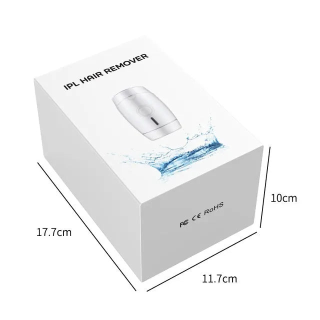 White home laser hair removal instrument with handheld design and UK plug