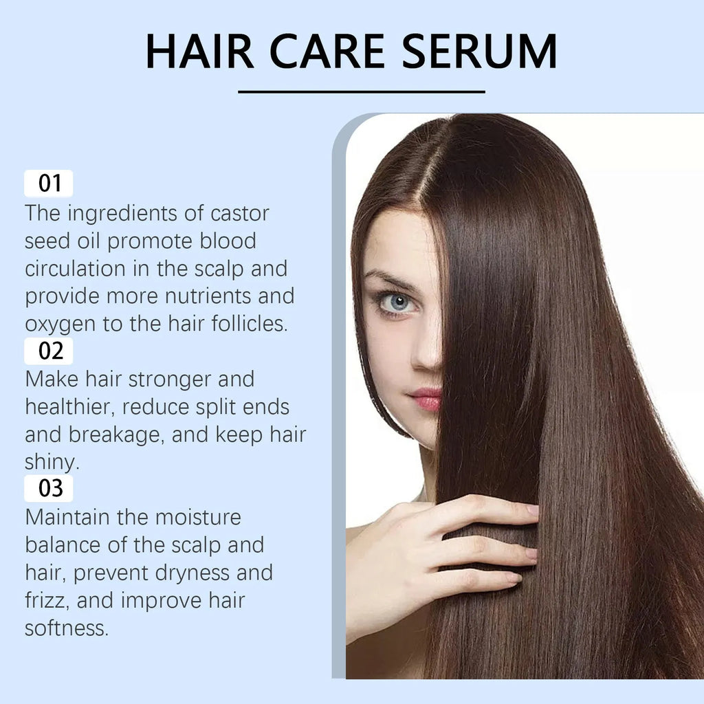 Hair care nursing solution 30ml bottle improves hair smoothness with castor oil and nicotinamide