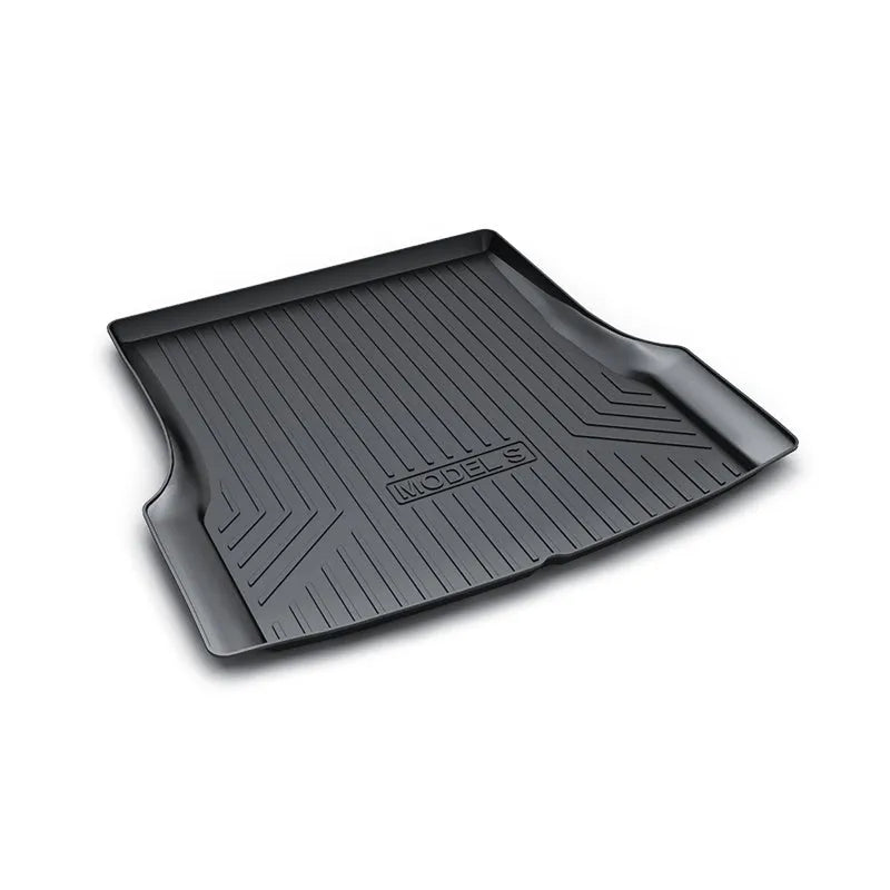 Tesla car floor mats in rubber material with TPE footrest for Model 3, Y, S, X vehicles