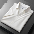 Men's slim fit lapel polo short-sleeved t-shirt in cotton blend fabric available in three colours