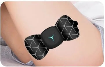 Mini shoulder and neck massager with six massage modes, adjustable pulse intensity and 30-minute timer in black or white