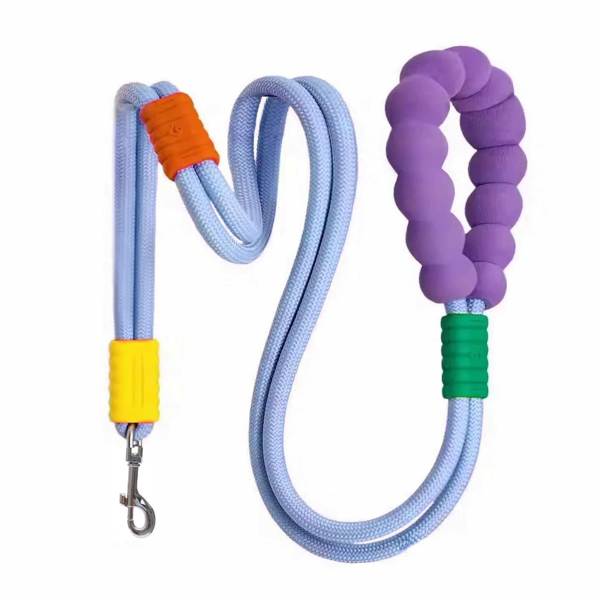 140 cm nylon dog leash with foam anti-slip handle in four colour options