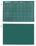 A3 self-healing cutting mat with centimetre measurement grid in green, black or grey