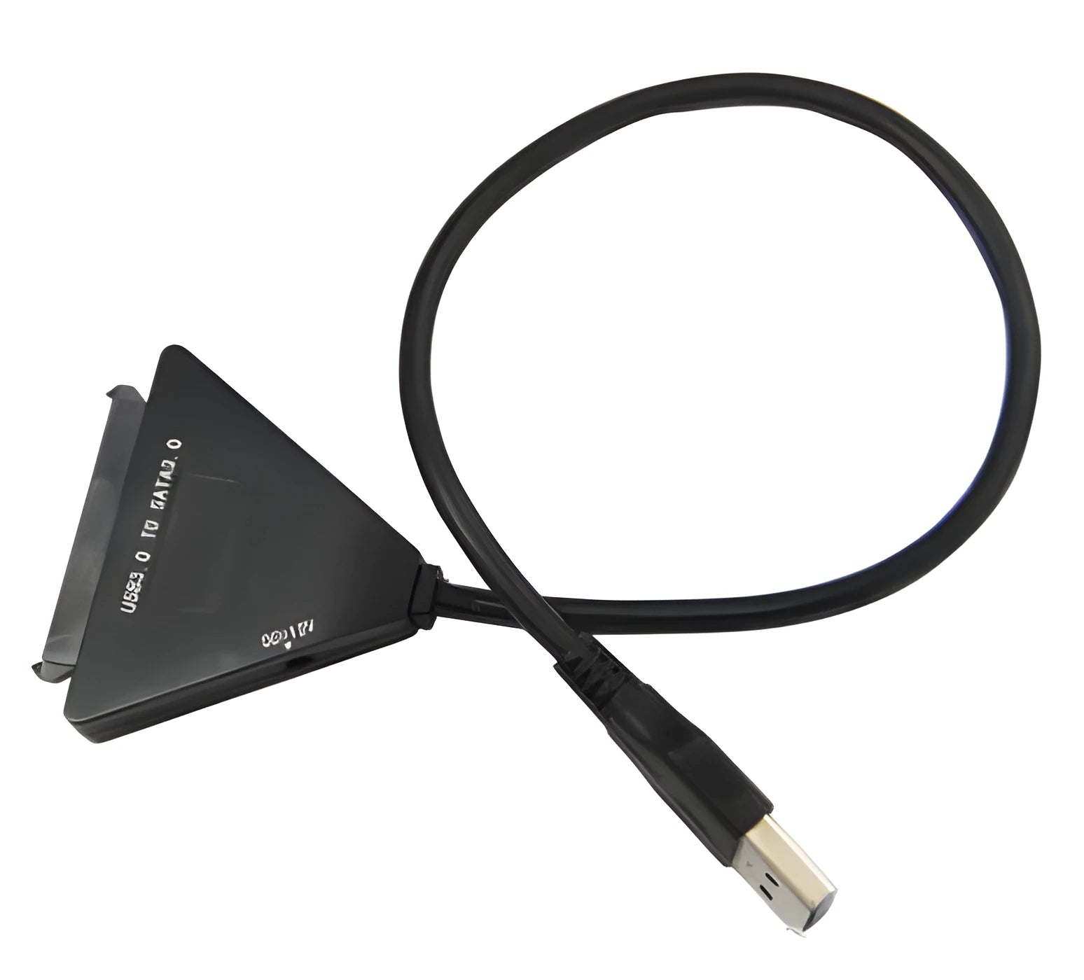 Black USB 3.0 to SATA 7+15 pin external hard drive adapter cable for 2.5 inch and 3.5 inch drives