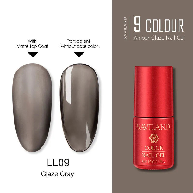 Transparent phototherapy glue 7ml resin nail gel frosted bottom seal