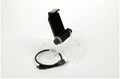 Black PS4 controller mobile phone clip mount with attached OTG micro USB cable for Android gaming.