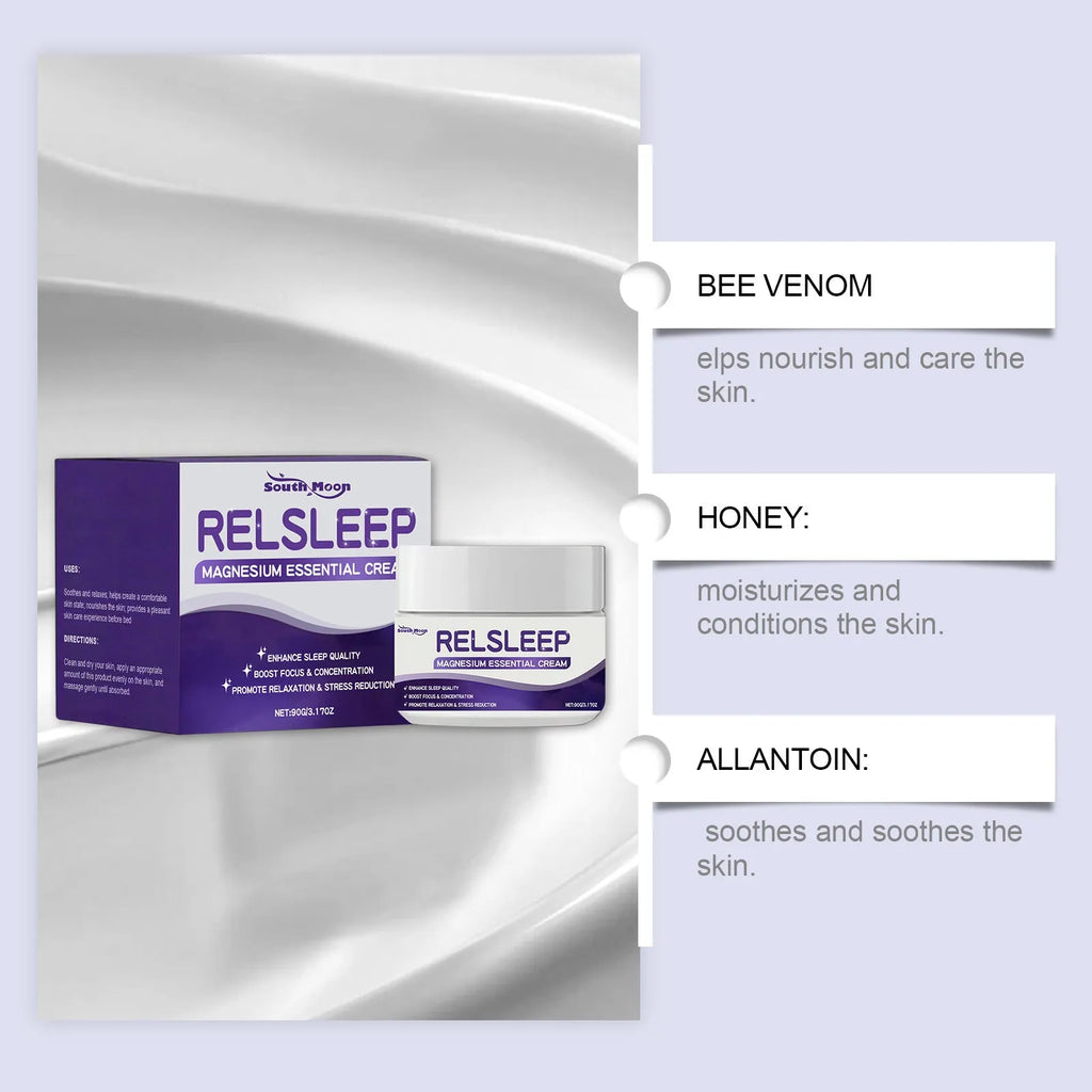 90g jar of Sleep Magnesium Essence Cream for overnight hydration