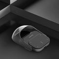 Smart split air mouse with laser pen in black/ silver gray ABS case, 60x41x16mm, touch buttons, Type-C charging port