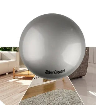 Silver automatic floor sweeping machine with compact design for household cleaning