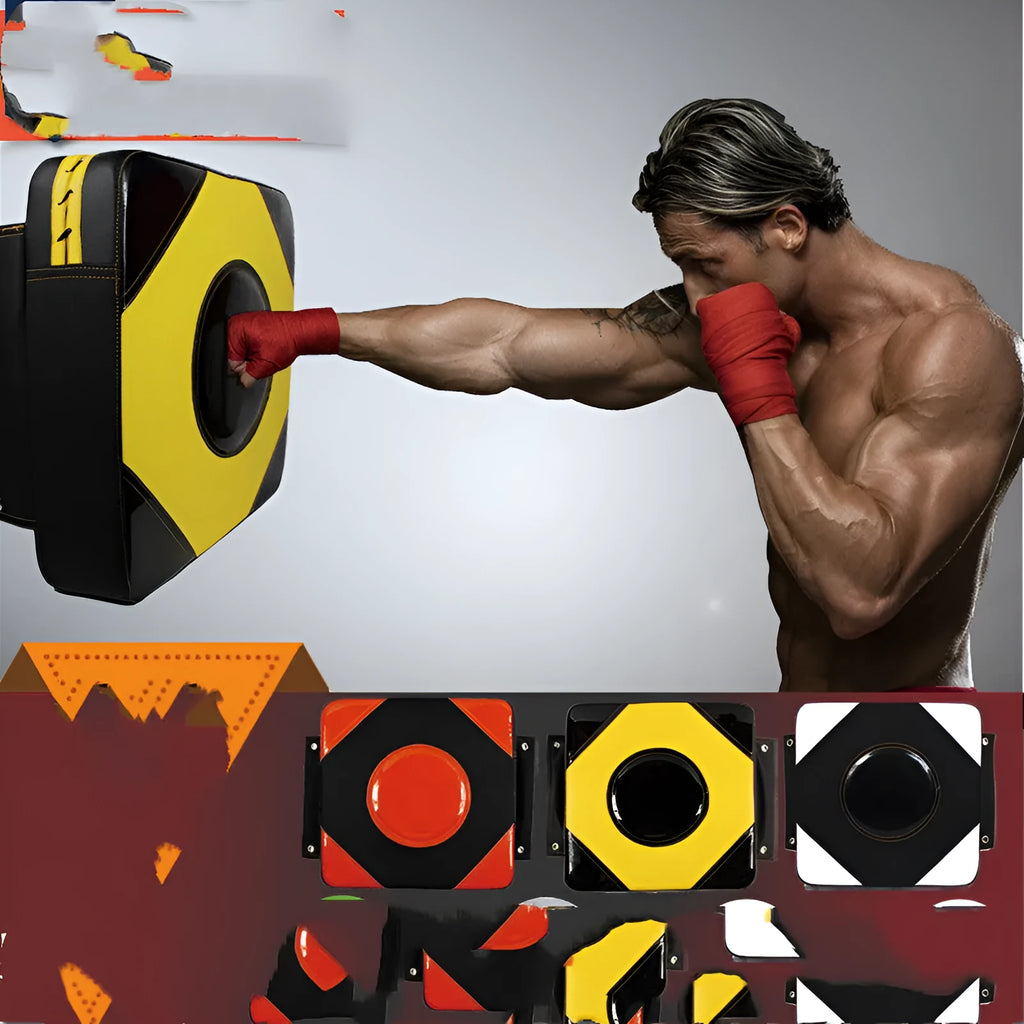 Home fitness wall target punching bag 20x20x10cm black with steel nail palm protector
