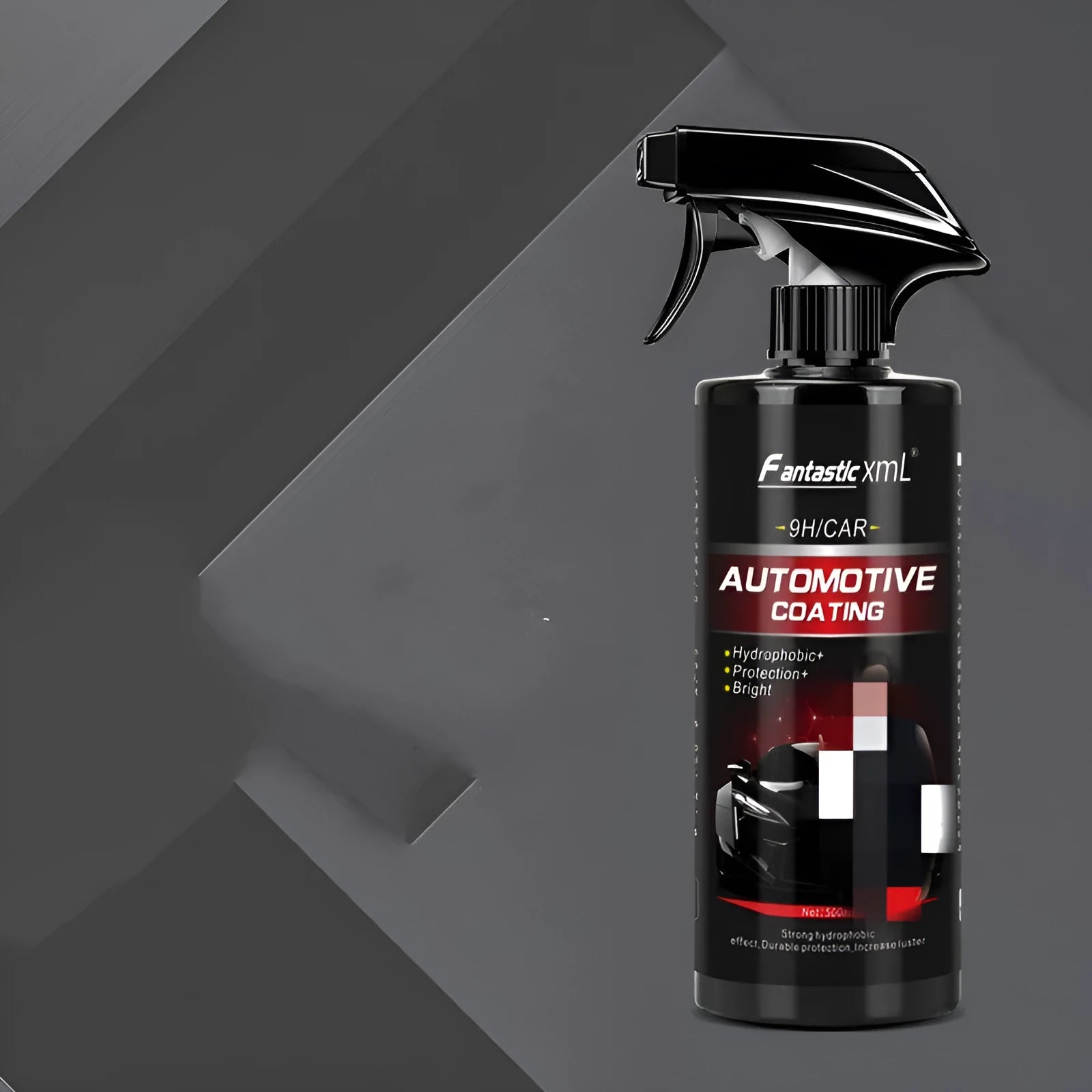 500ml bottle of automotive liquid coating spray with application towel