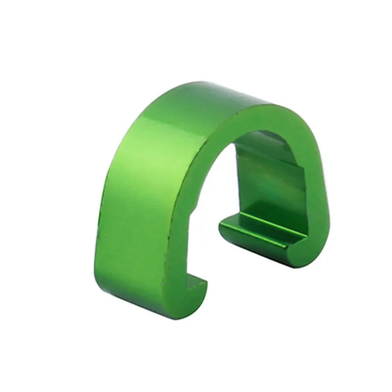 Aluminium alloy C-shaped buckle in multiple colours, showing dimensions of 10.2mm by 13mm by 5mm.