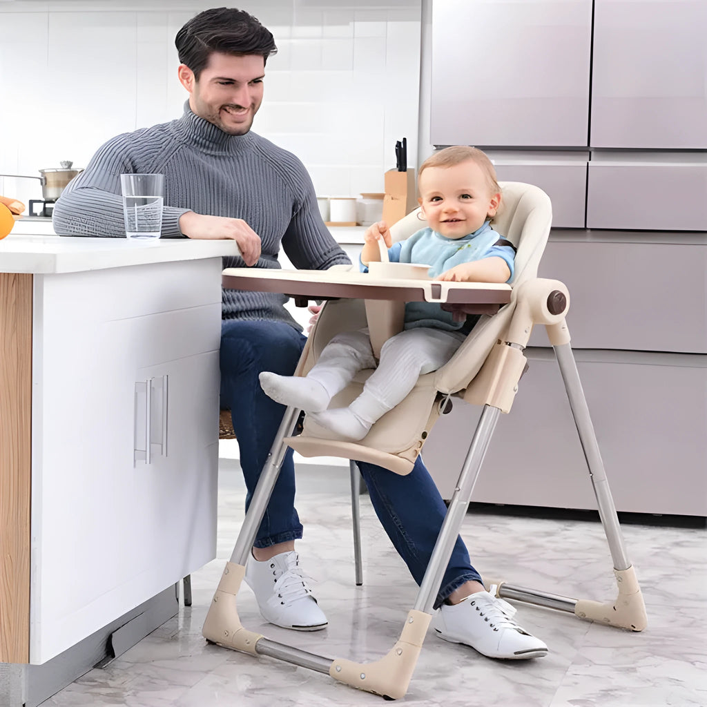 Toddler baby chair with stable anti-fall base in blue colour option for children aged 24 months plus