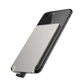 Silver graphene battery power bank showing slim 4mm side profile