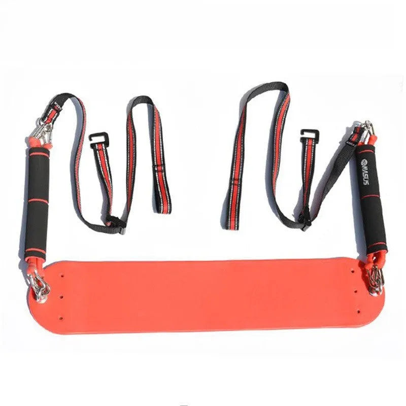 Pull-up assisted hanging trainer with EVA pedal, elastic rope, 350mm foot, 150kg capacity
