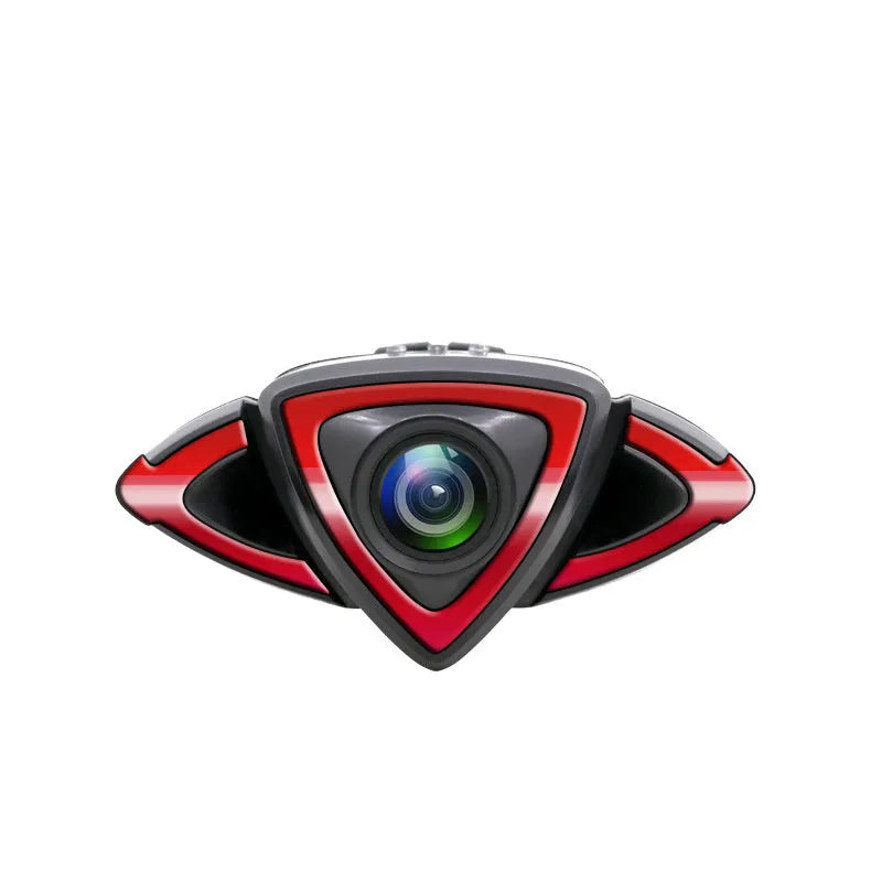 Grey bicycle driving recorder with 800W pixel lens and ABS body, compact size 8.5x8.5x4.2cm
