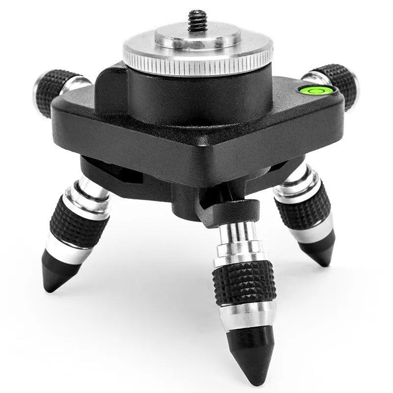 Black aluminium alloy spirit level tripod base with 360-degree swivel mount for YL-30 model