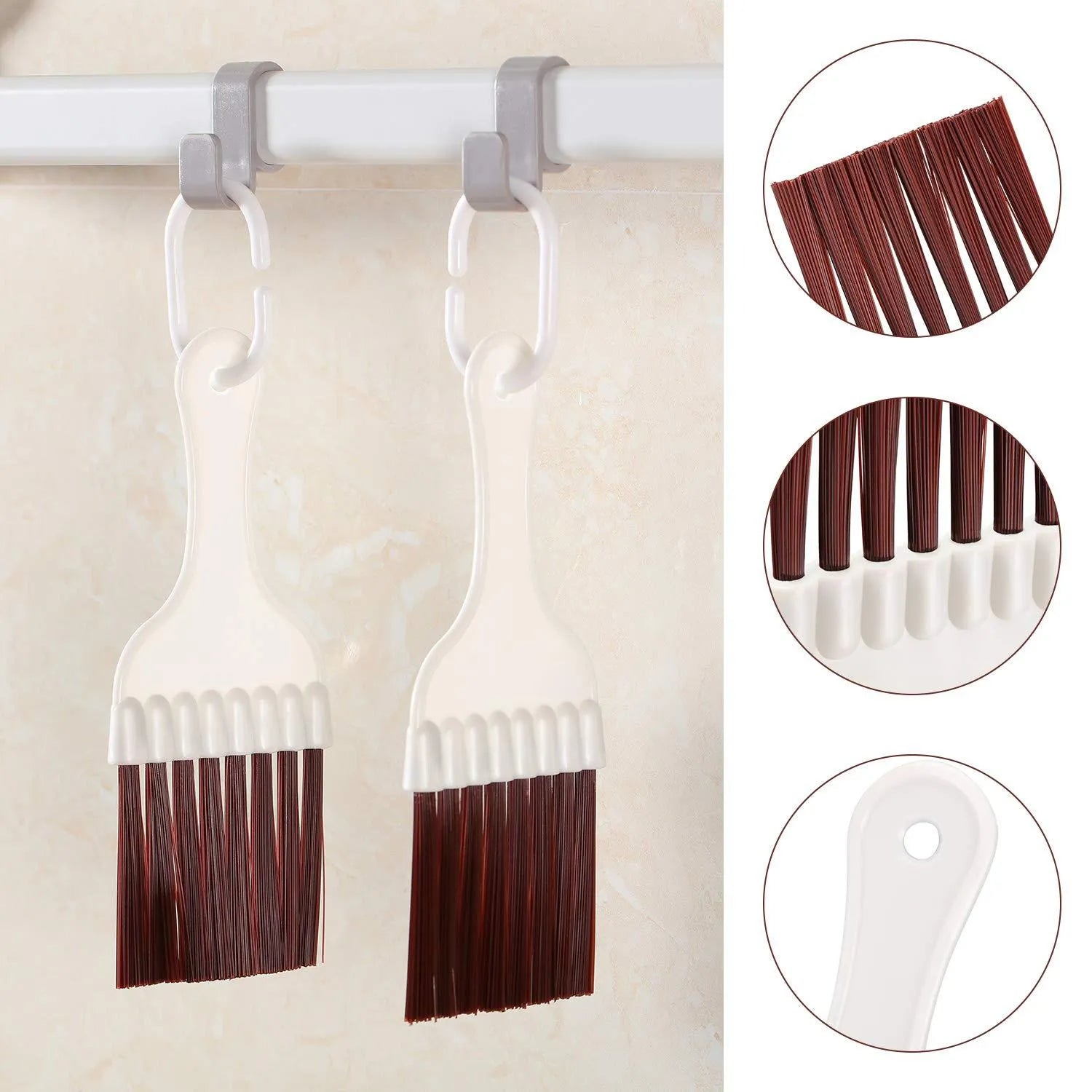 Stainless steel air conditioning fin comb and cleaning brush for condenser maintenance