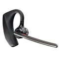 Black plastic stereo Bluetooth sports headphones with a large battery and call function.