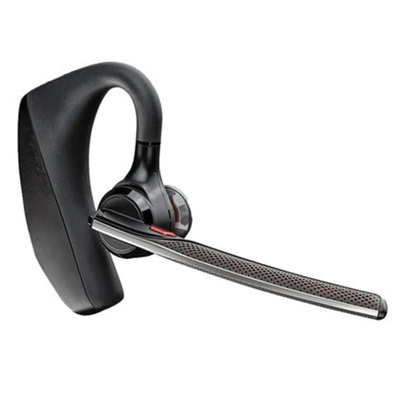 Black plastic stereo Bluetooth sports headphones with a large battery and call function.