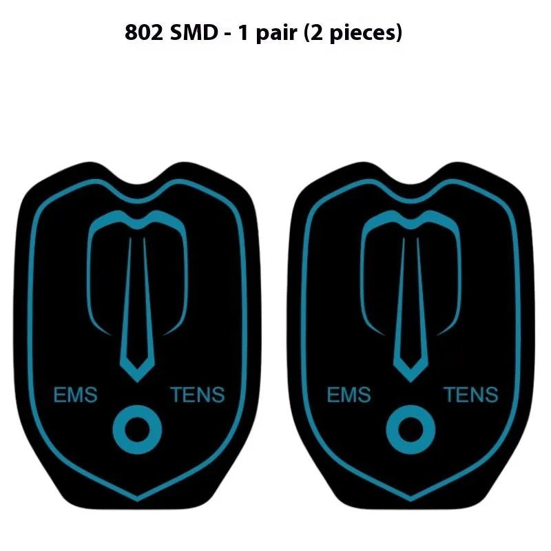 802 rechargeable pulse massage patch pair with washable hydrogel electrode plates