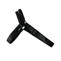 Black two-layer synthetic leather detachable men's chest strap on plain background