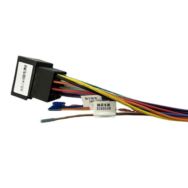 Volkswagen small head low power cord wiring harness cable with pure copper conductor and PVC insulation