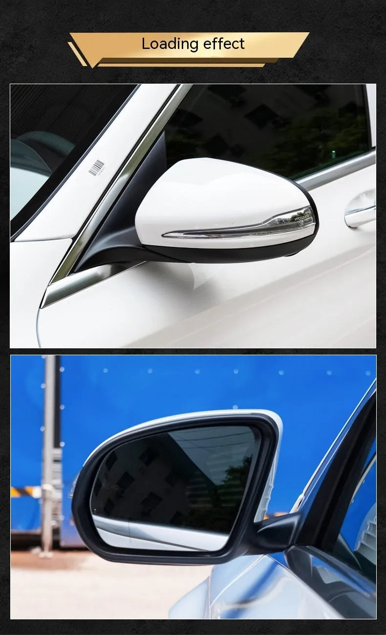 Mercedes-Benz W205 C-Class rearview mirror assembly in ABS plastic construction