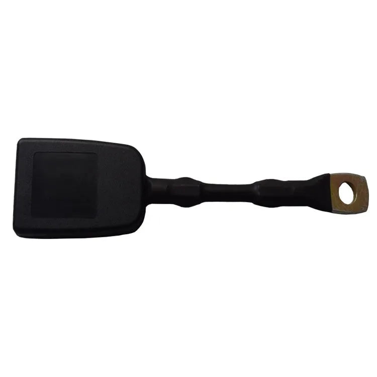 Black steel wire car seat belt safety buckle measuring 20cm length for 21cm vehicle sockets
