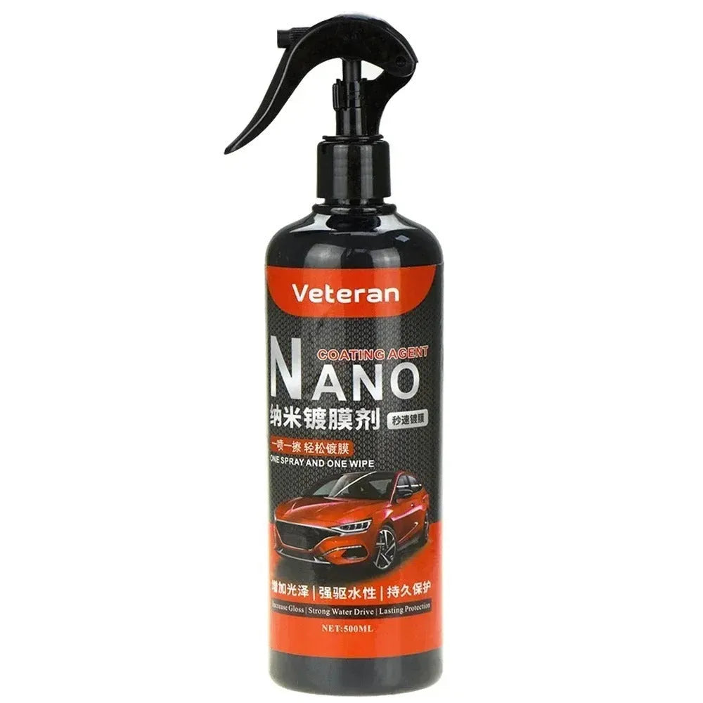 Automotive coating agent spray bottles in 250ml and 500ml sizes for car paint protection