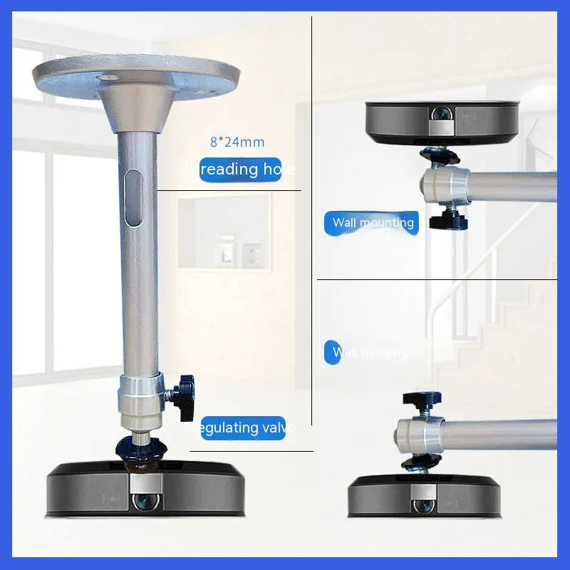 Aluminium alloy projector bracket 180mm ceiling mount with compact 88x88x180mm design