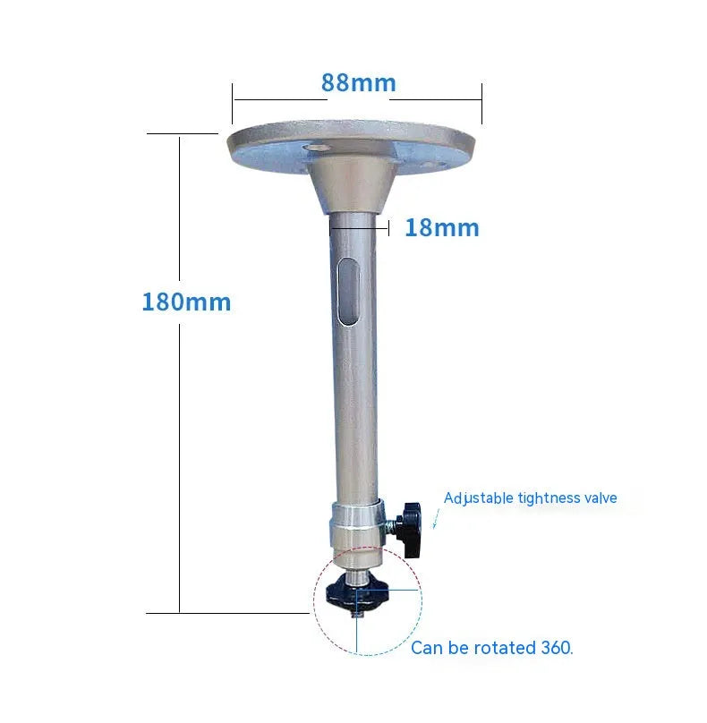 Aluminium alloy projector bracket 180mm ceiling mount with compact 88x88x180mm design