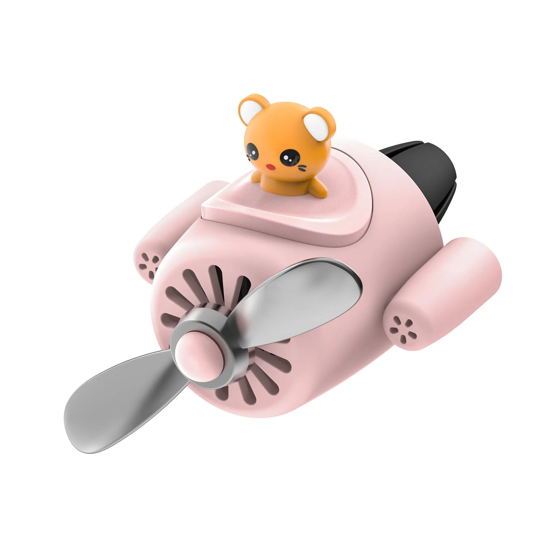 Cartoon-style small plastic airplane car air vent aromatherapy diffuser.