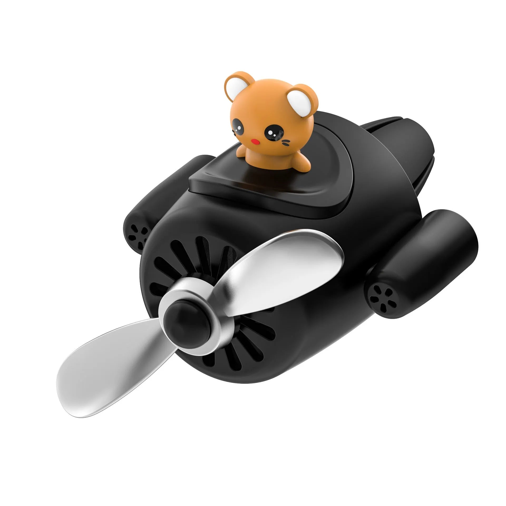 Cartoon-style small plastic airplane car air vent aromatherapy diffuser.