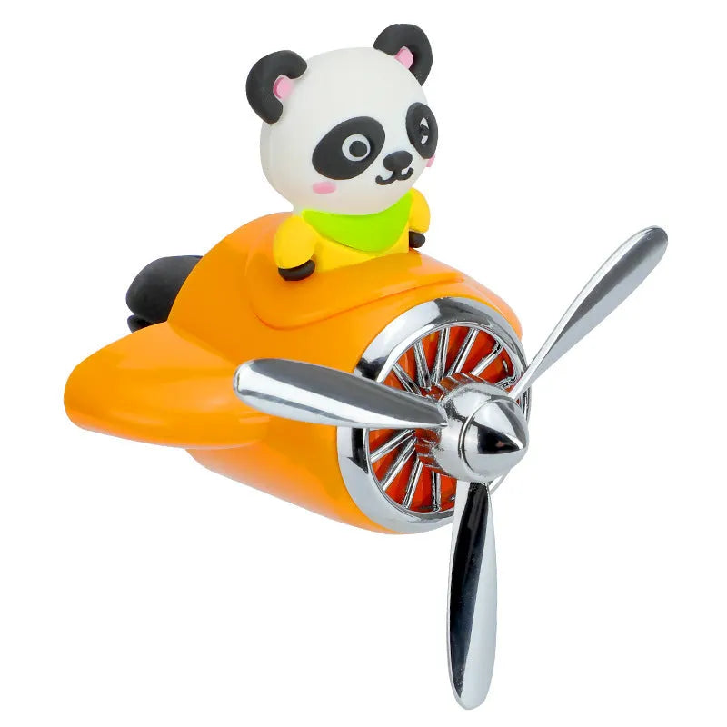 Cartoon-style small plastic airplane car air vent aromatherapy diffuser.