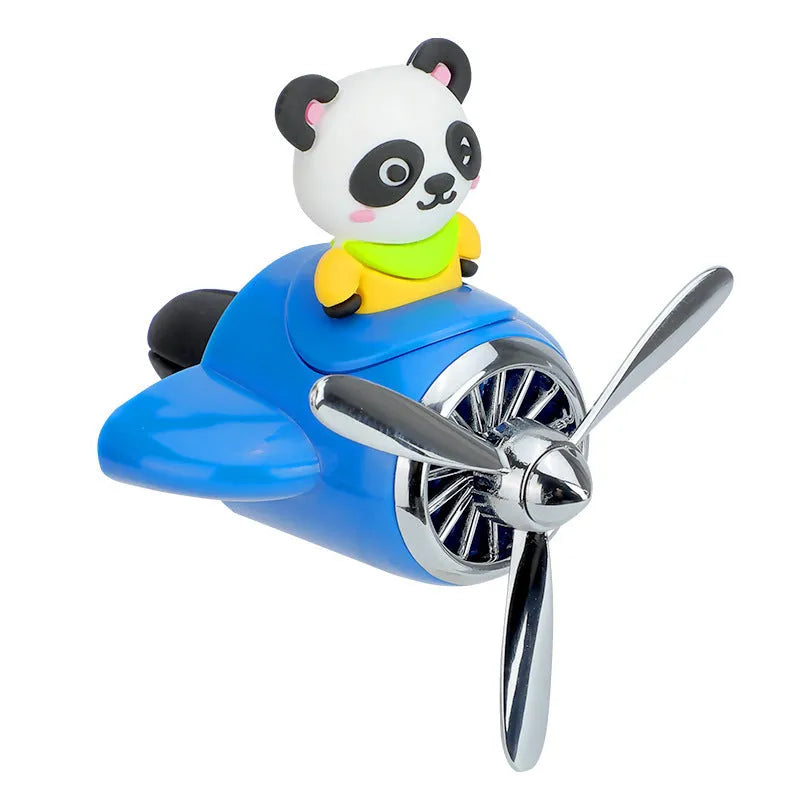 Cartoon-style small plastic airplane car air vent aromatherapy diffuser.
