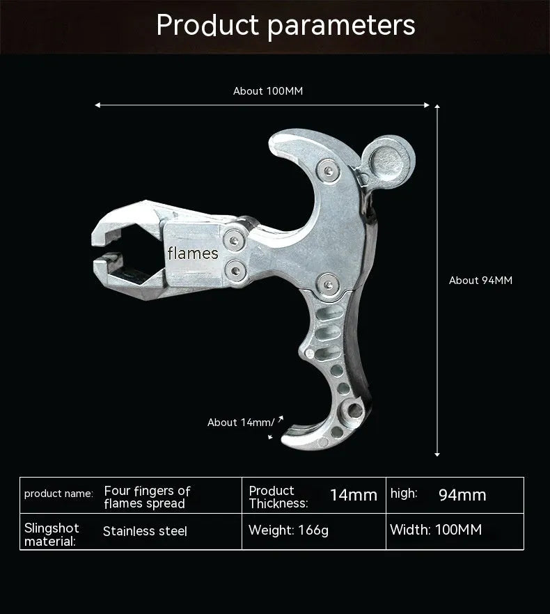 Zinc alloy archery release aid with two-axis harpoon clip for compound bow shooting