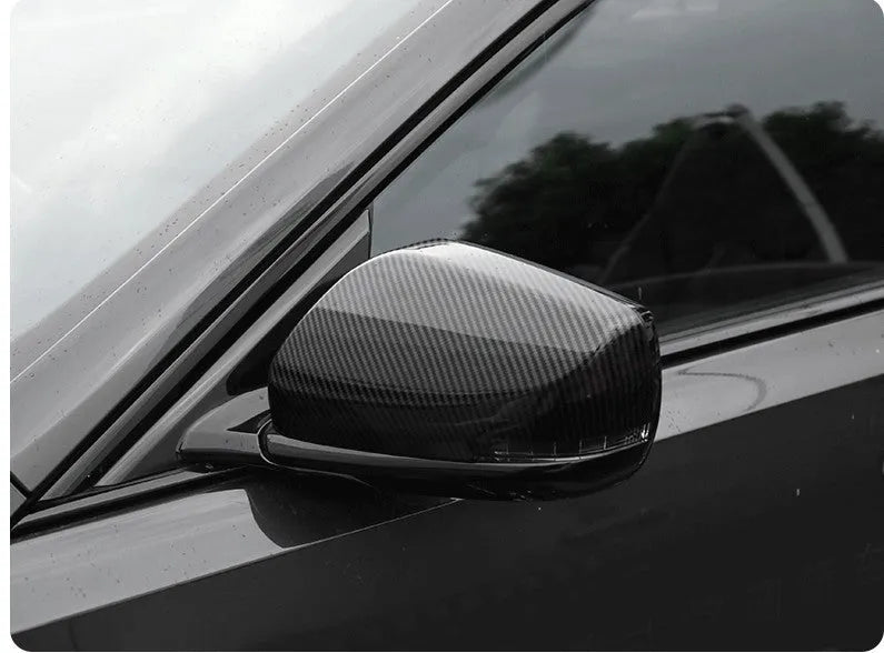 Carbon fibre pattern ABS rearview mirror cover for Cadillac CT5 and CT6 models