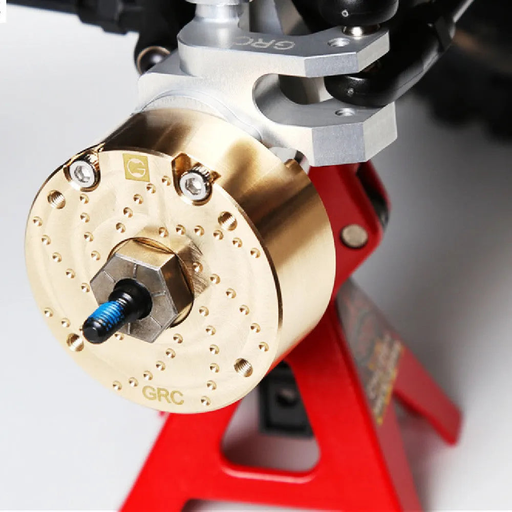 Brass gearbox cover metal toy accessory for side axle door positioning
