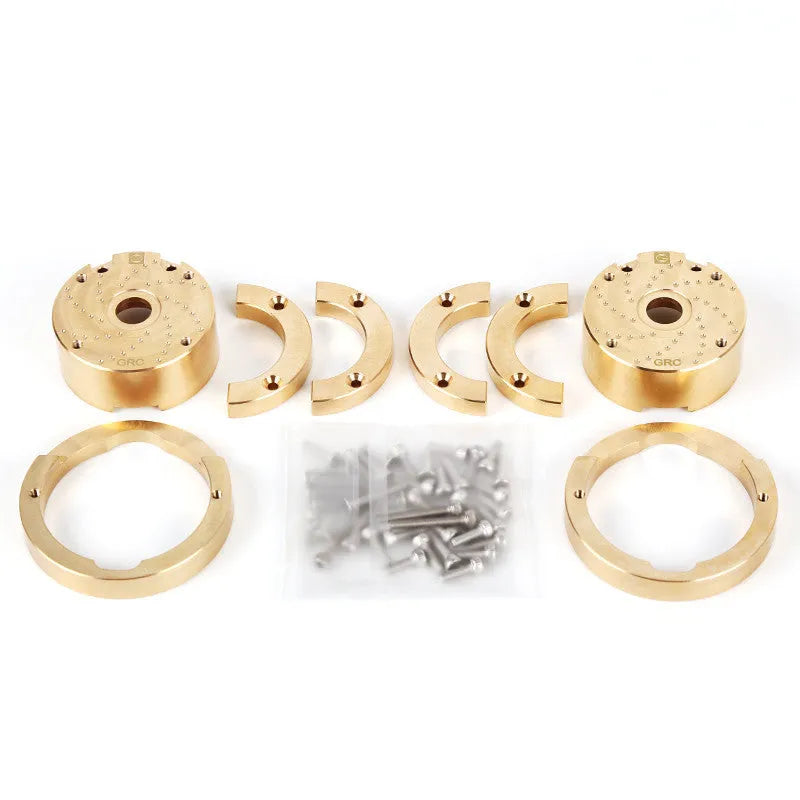 Brass gearbox cover metal toy accessory for side axle door positioning