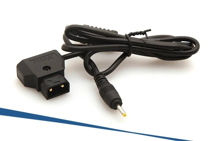 Black 0.9m pocket machine charger lead with DC 2.5x0.7mm connector