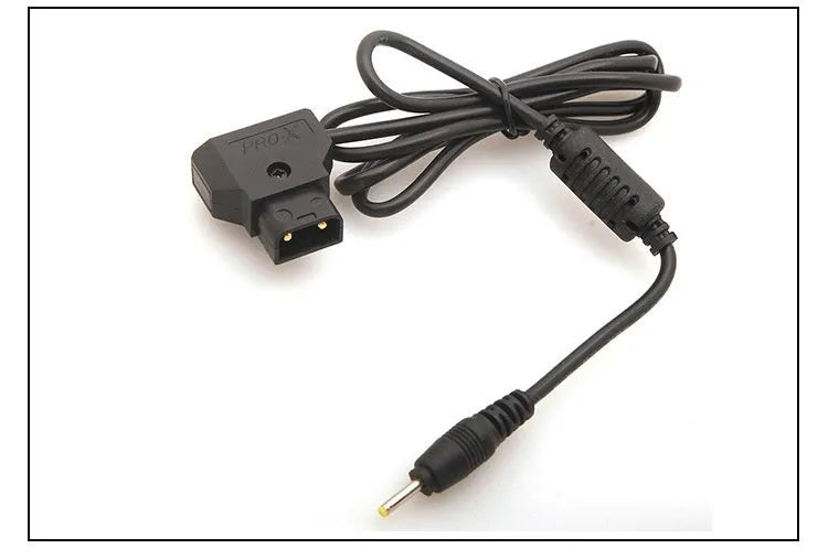 Black 0.9m pocket machine charger lead with DC 2.5x0.7mm connector