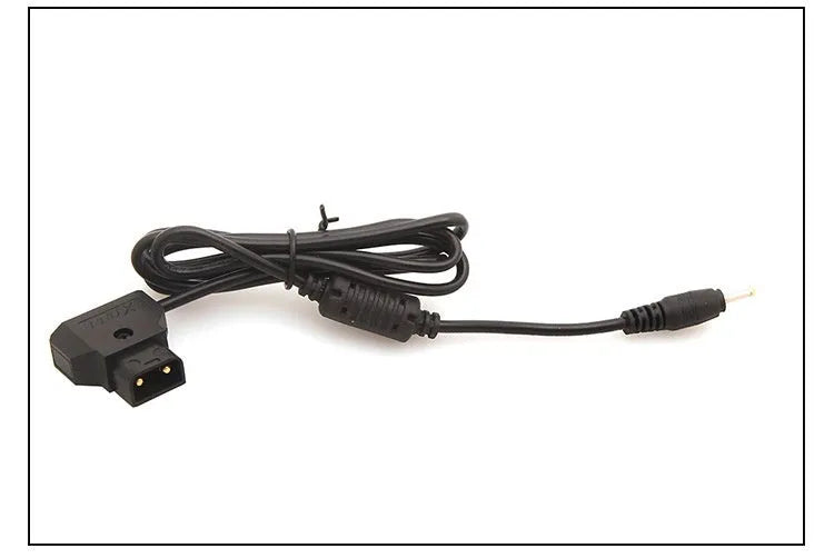 Black 0.9m pocket machine charger lead with DC 2.5x0.7mm connector