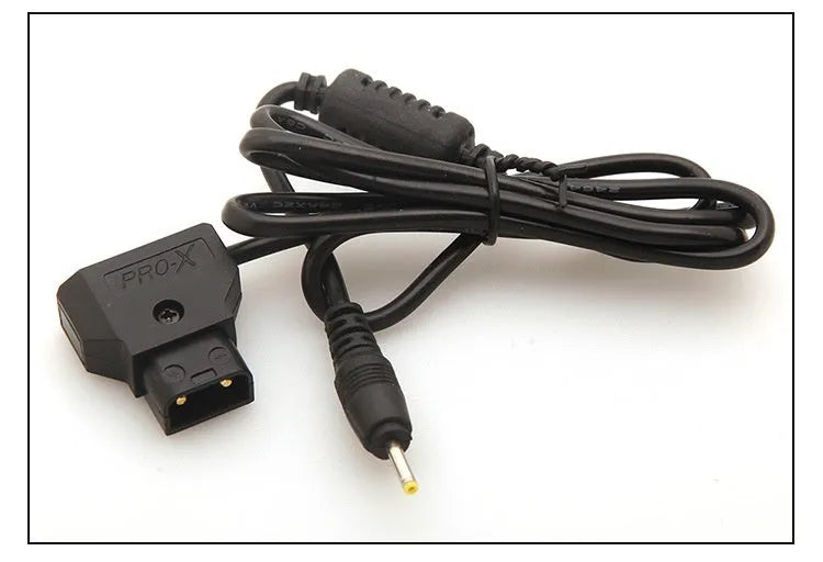 Black 0.9m pocket machine charger lead with DC 2.5x0.7mm connector