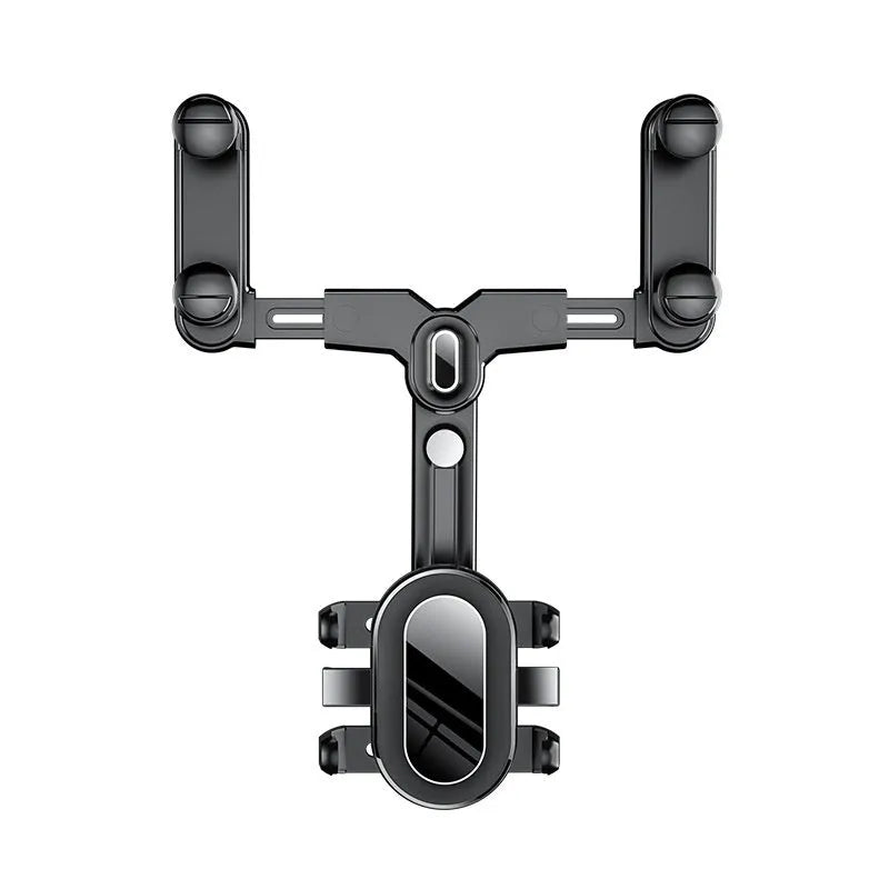 Universal car rearview mirror bracket ABS plastic phone holder with upgraded folding rod