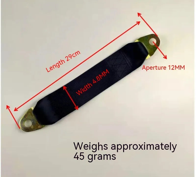 Electric door limit fixing strap with three size options for vehicle door protection