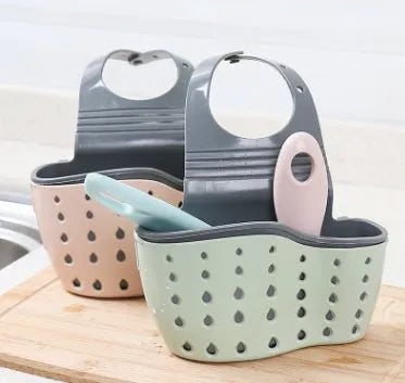 Rubber kitchen drain holder sponge storage rack in beige colour 22 x 13 x 0.5cm