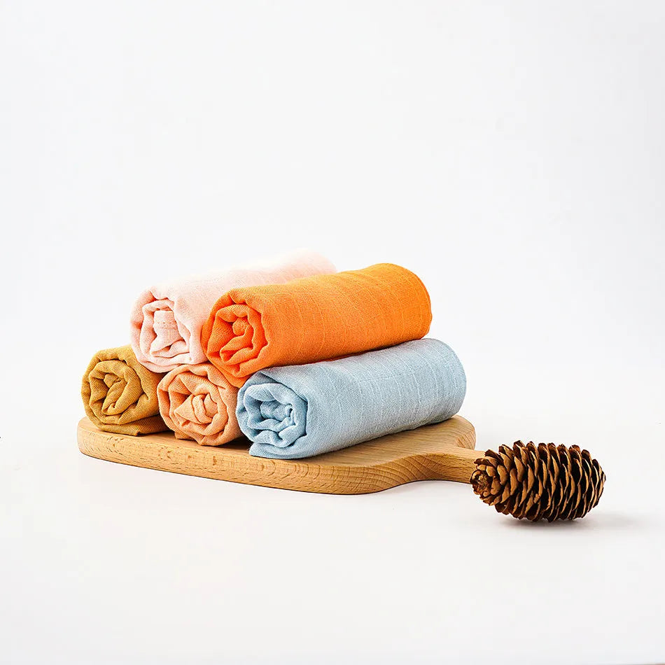 Cotton blend bamboo fibre gauze saliva towel baby bib waterproof anti-dirty neutral unisex style MB01