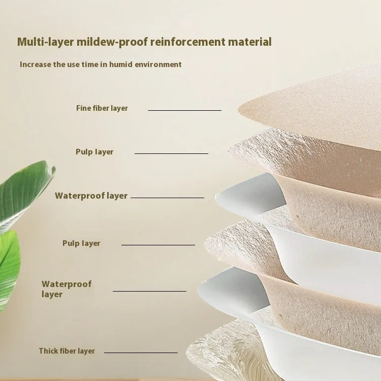 Brown biodegradable disposable cat litter box shown in three available sizes for small cats.